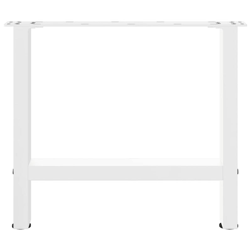 vidaXL 2 db fehér dohányzóasztal láb 60 x (42-43) cm acél