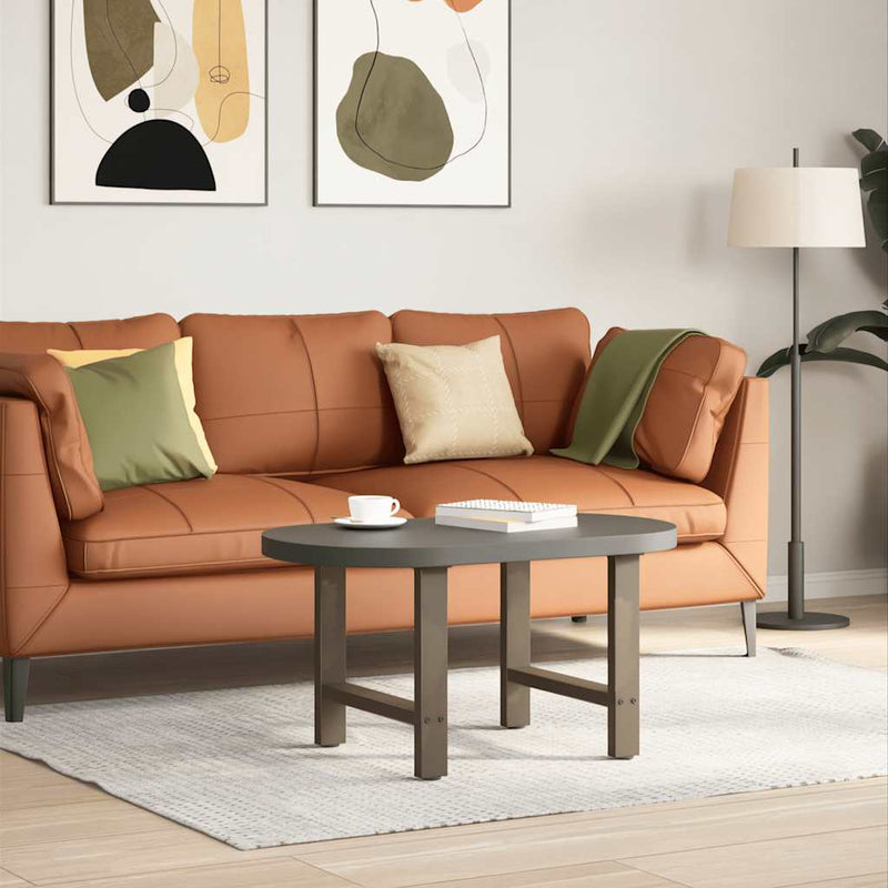 vidaXL 2 db natúr acél dohányzóasztal láb 60 x (42-43) cm acél