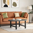 vidaXL 2 db fekete acél dohányzóasztal láb 70 x (42-43) cm