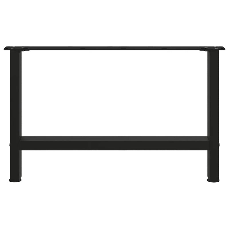 vidaXL 2 db fekete acél dohányzóasztal láb 70 x (42-43) cm