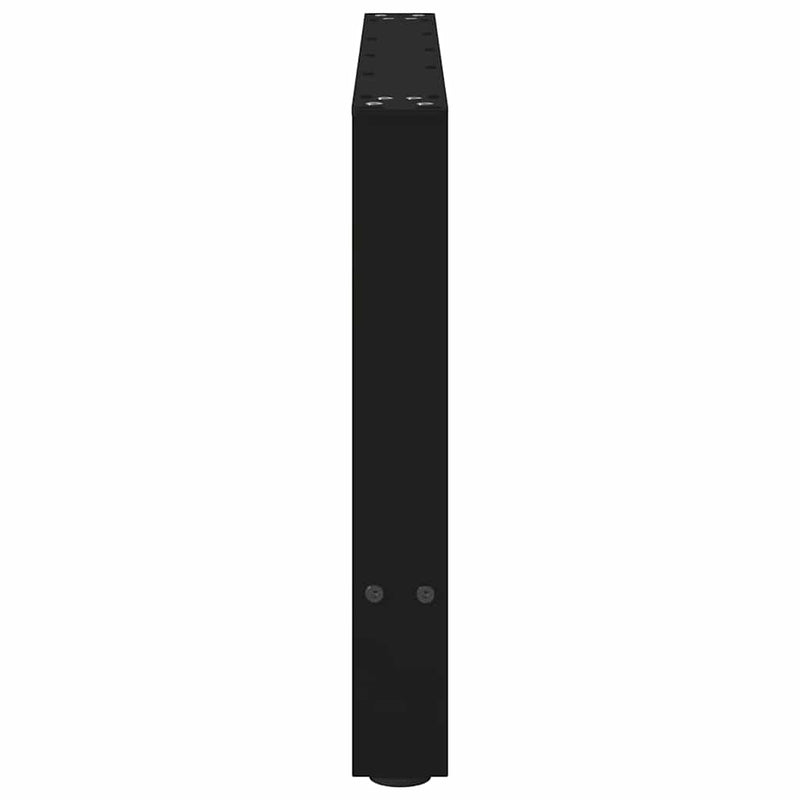 vidaXL 2 db fekete acél dohányzóasztal láb 70 x (42-43) cm