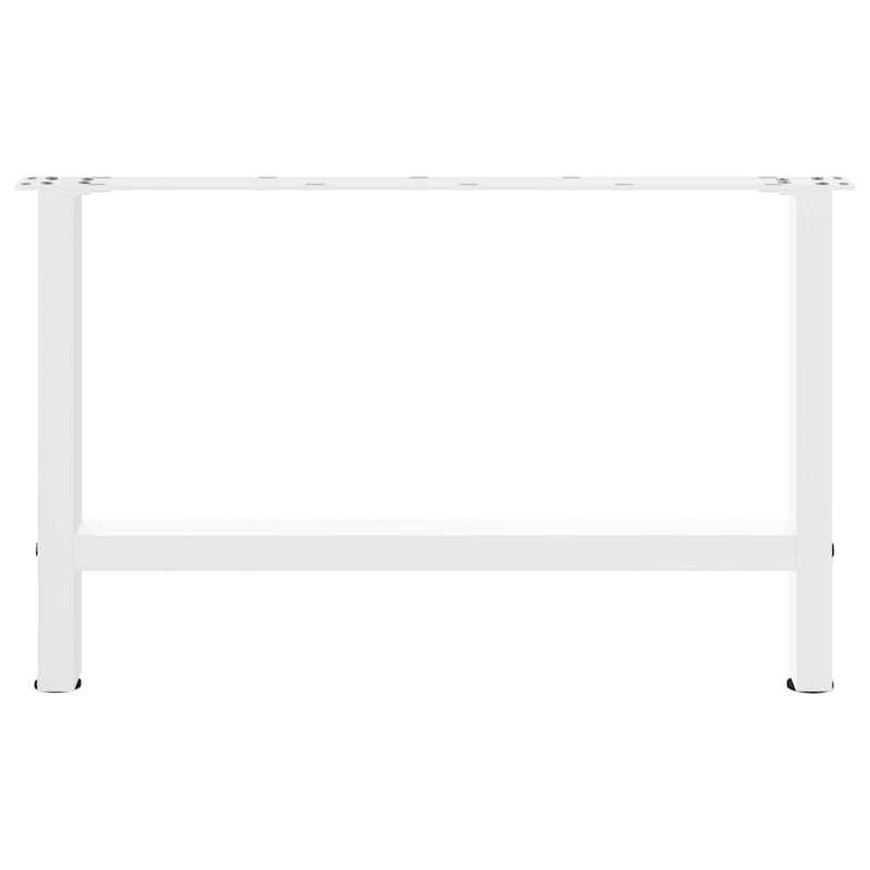 vidaXL 2 db fehér dohányzóasztal láb 70 x (42-43) cm acél