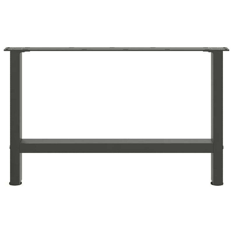 vidaXL 2 db antracitszürke acél dohányzóasztal láb 70 x (42-43) cm