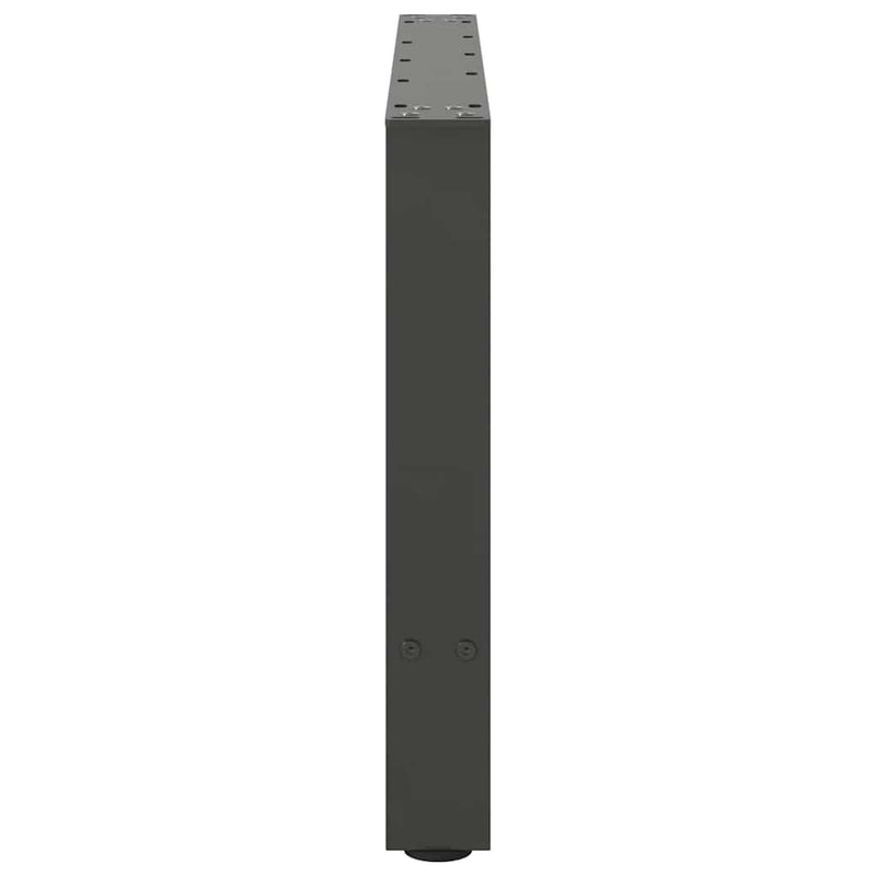 vidaXL 2 db antracitszürke acél dohányzóasztal láb 70 x (42-43) cm