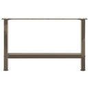 vidaXL 2 db natúr acél dohányzóasztal láb 70 x (42-43) cm acél