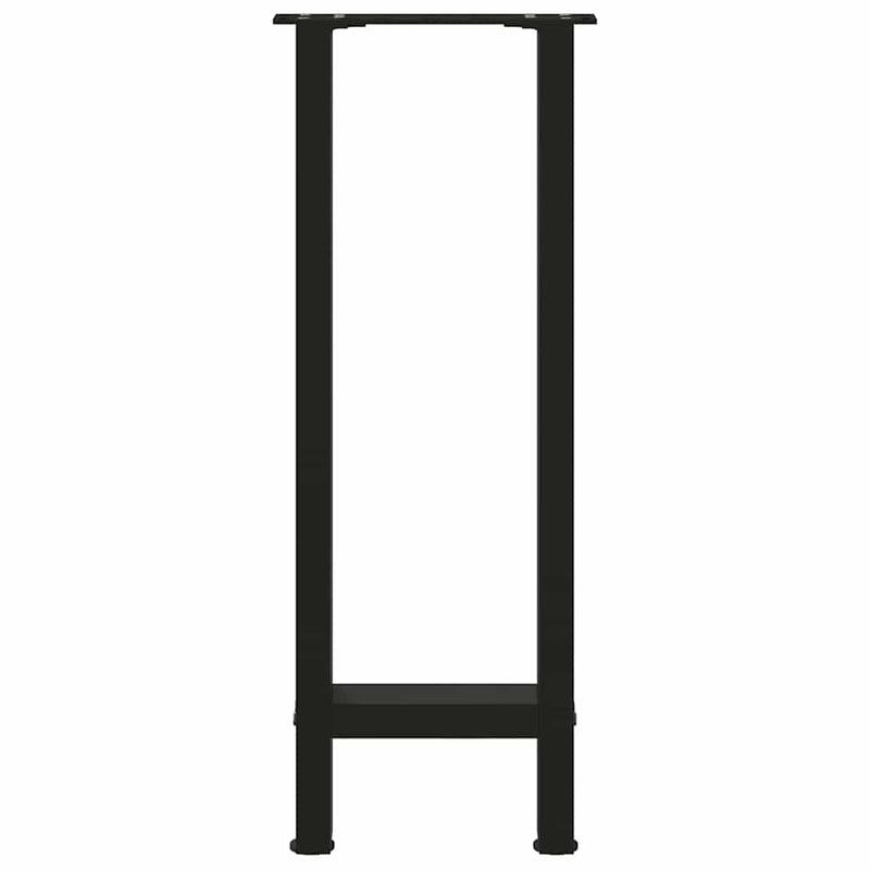 vidaXL 2 db fekete acél konzolasztal láb 28 x (72-73) cm