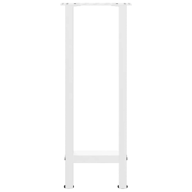 vidaXL 2 db fehér acél konzolasztal láb 28 x (72-73) cm