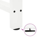 vidaXL 2 db fehér acél konzolasztal láb 28 x (72-73) cm