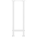 vidaXL 2 db fehér acél konzolasztal láb 38x(72-73) cm