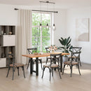 vidaXL 2 db fekete acél étkezőasztal láb 50 x (72-73) cm