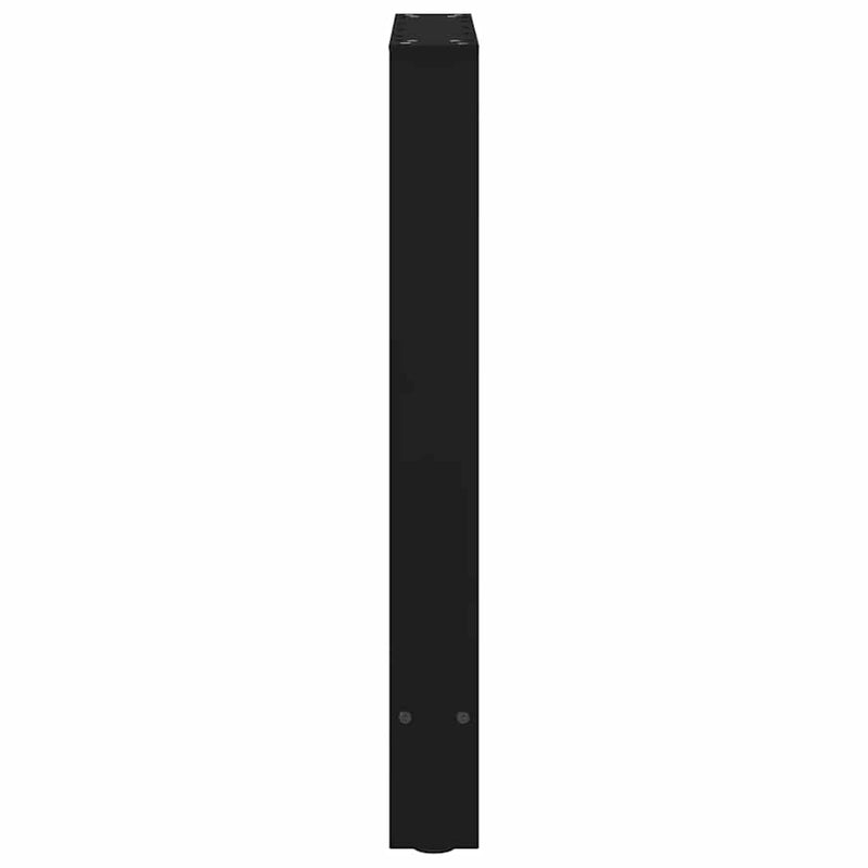 vidaXL 2 db fekete acél étkezőasztal láb 50 x (72-73) cm