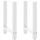 vidaXL 2 db fehér étkezőasztal láb 50 x (72-73) cm acél étkezőasztal láb