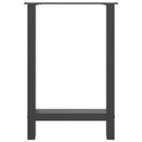 vidaXL 2 db antracitszürke acél étkezőasztalláb 50x(72-73) cm