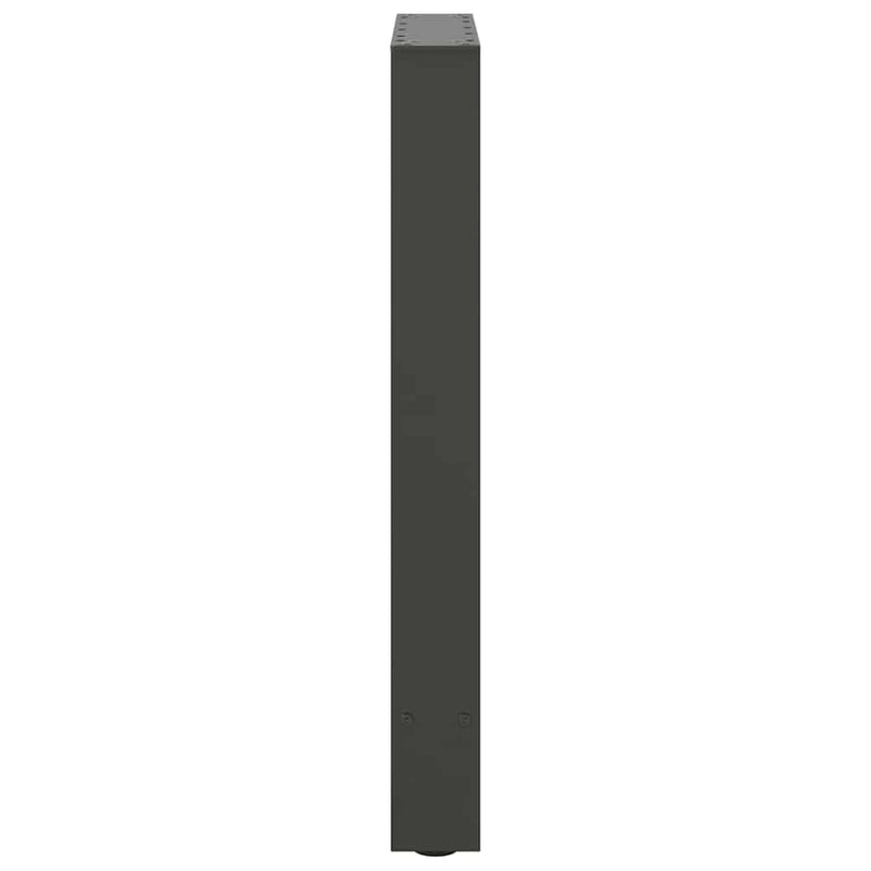 vidaXL 2 db antracitszürke acél étkezőasztalláb 50x(72-73) cm