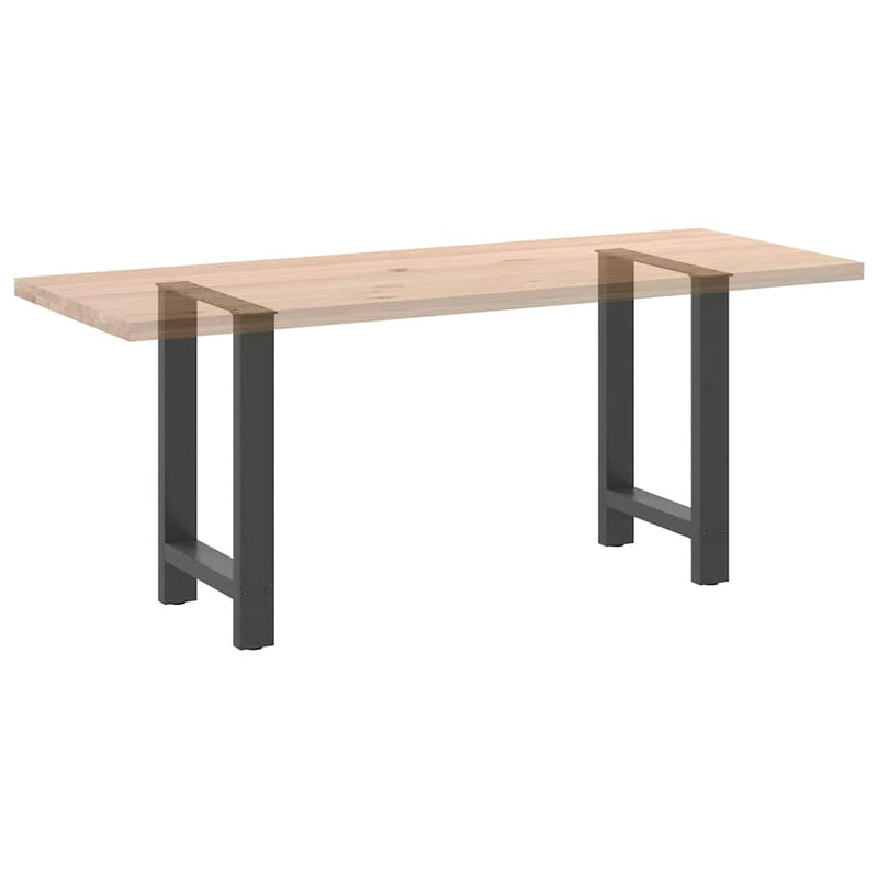 vidaXL 2 db antracitszürke acél étkezőasztalláb 50x(72-73) cm