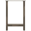 vidaXL 2 db natúr acél étkezőasztal láb 50x(72-73) cm acél