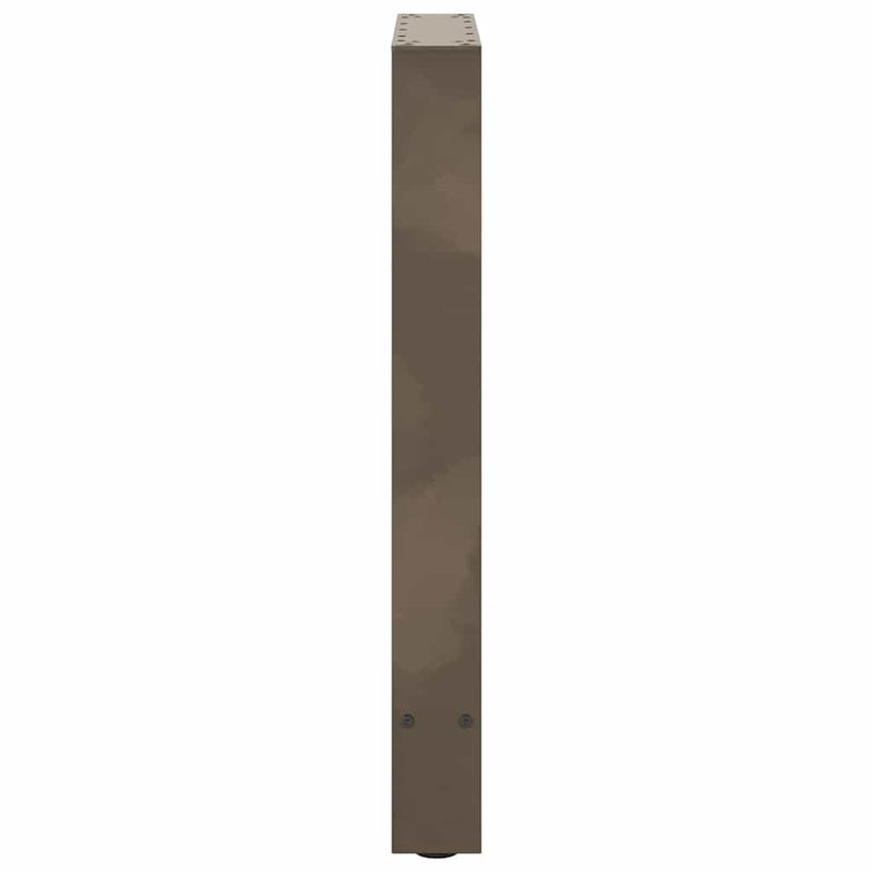 vidaXL 2 db natúr acél étkezőasztal láb 50x(72-73) cm acél
