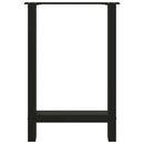 vidaXL 2 db fekete acél étkezőasztal láb 60 x (72-73) cm