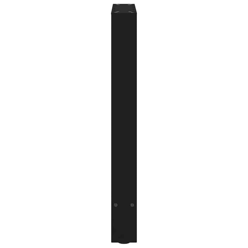 vidaXL 2 db fekete acél étkezőasztal láb 60 x (72-73) cm