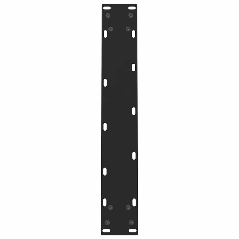 vidaXL 2 db fekete acél étkezőasztal láb 60 x (72-73) cm