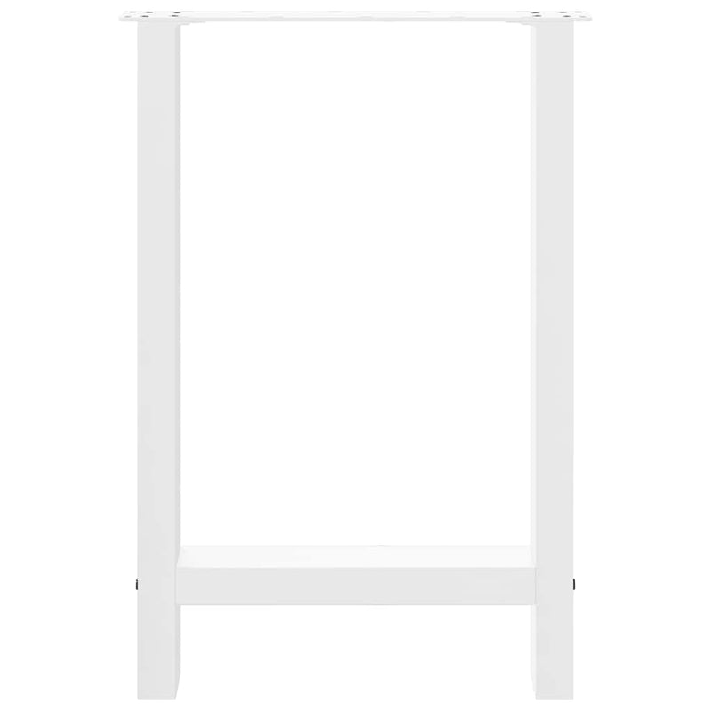 vidaXL 2 db fehér étkezőasztal láb 60 x (72-73) cm acél