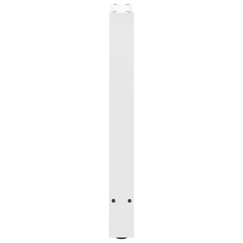 vidaXL 2 db fehér étkezőasztal láb 60 x (72-73) cm acél