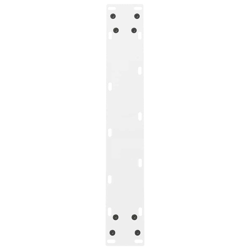 vidaXL 2 db fehér étkezőasztal láb 60 x (72-73) cm acél