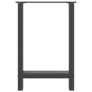 vidaXL 2 db antracitszürke acél étkezőasztalláb 60x(72-73) cm