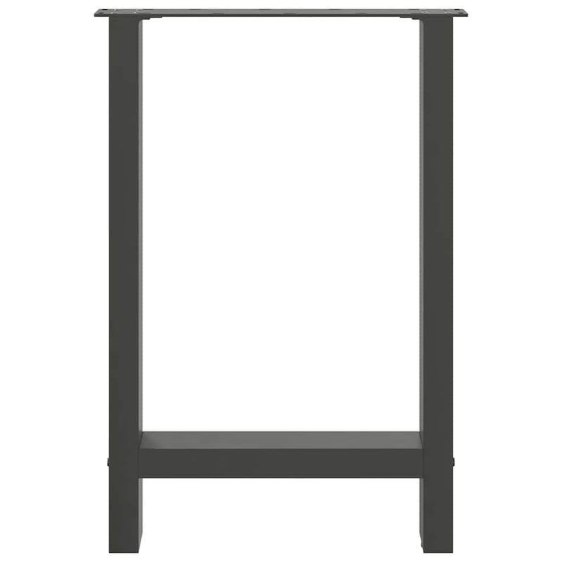 vidaXL 2 db antracitszürke acél étkezőasztalláb 60x(72-73) cm