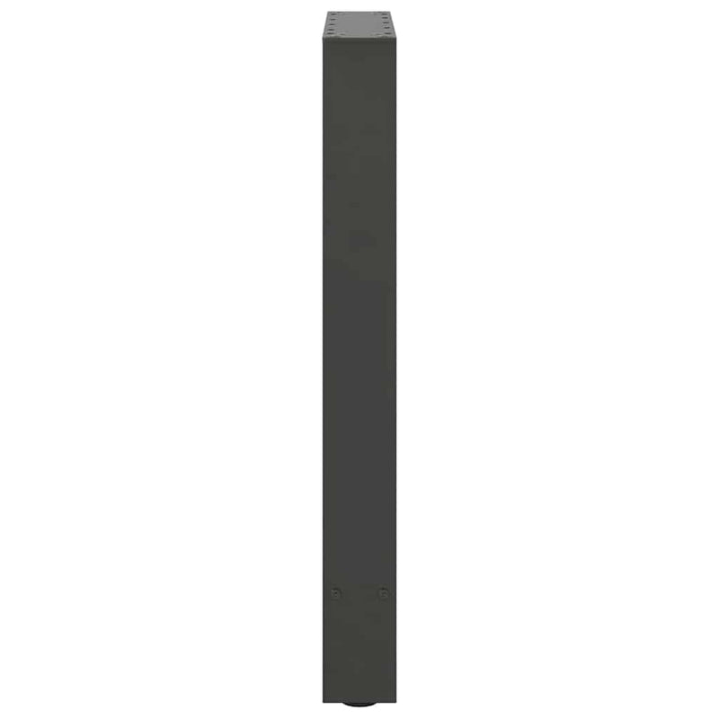 vidaXL 2 db antracitszürke acél étkezőasztalláb 60x(72-73) cm
