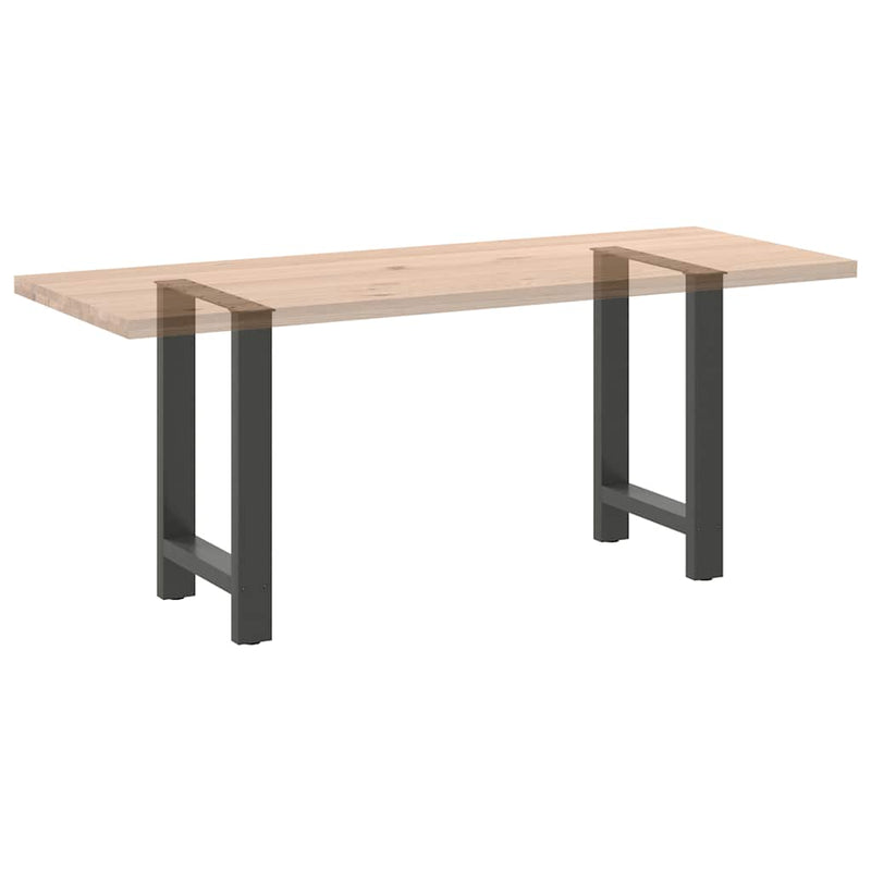 vidaXL 2 db antracitszürke acél étkezőasztalláb 60x(72-73) cm