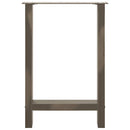 vidaXL 2 db natúr acél étkezőasztal láb 60 x (72-73) cm acél