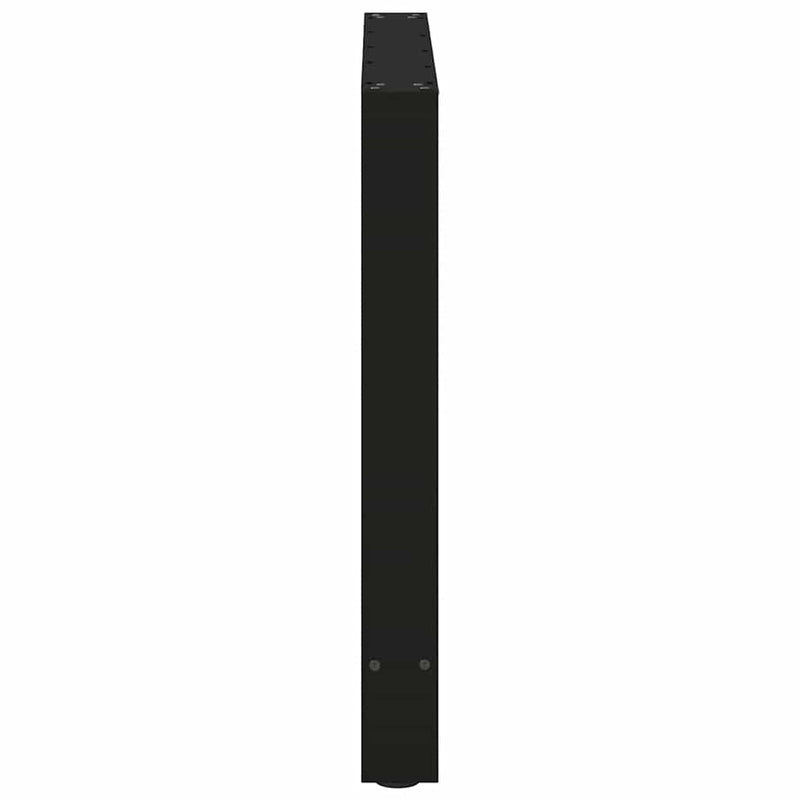 vidaXL 2 db fekete acél étkezőasztal láb 70 x (72-73) cm