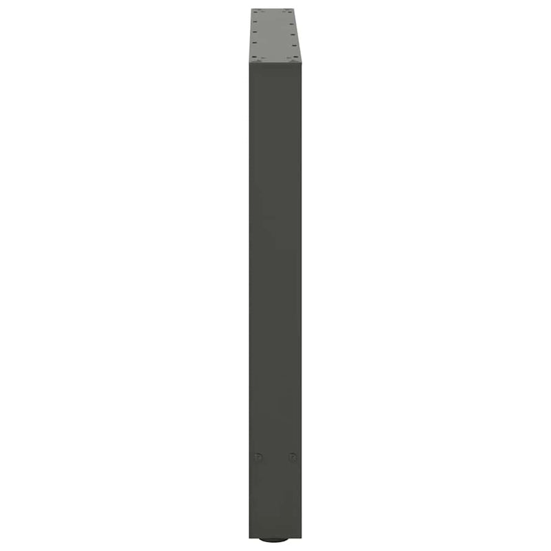 vidaXL 2 db antracitszürke acél étkezőasztalláb 70x(72-73) cm