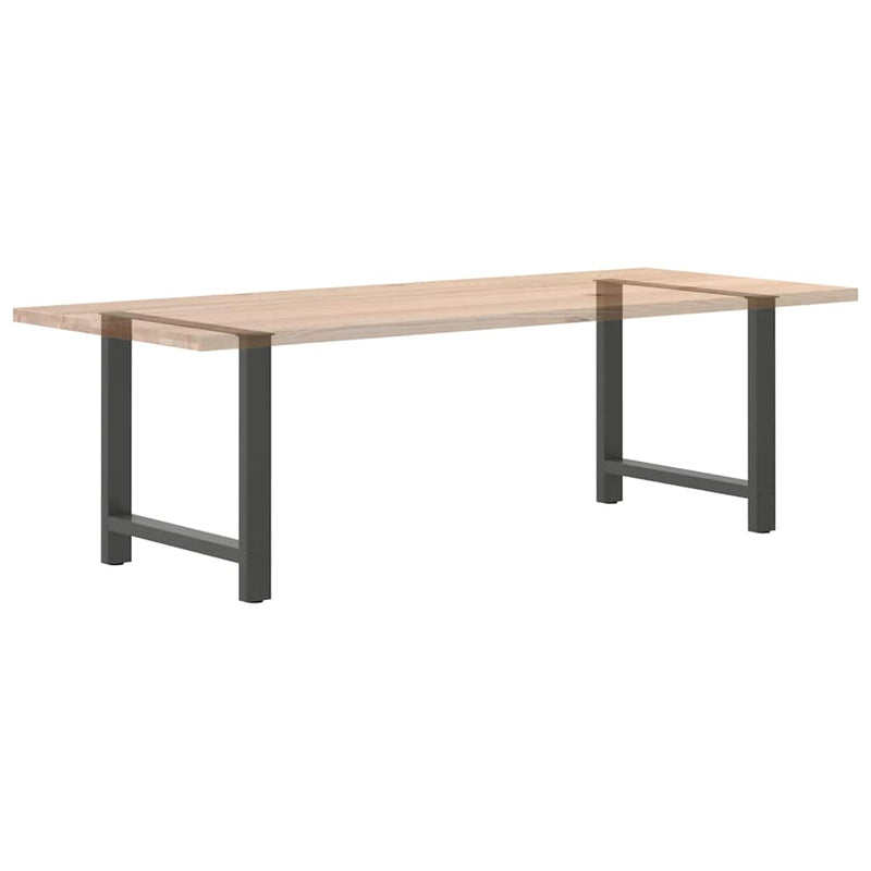 vidaXL 2 db antracitszürke acél étkezőasztalláb 70x(72-73) cm