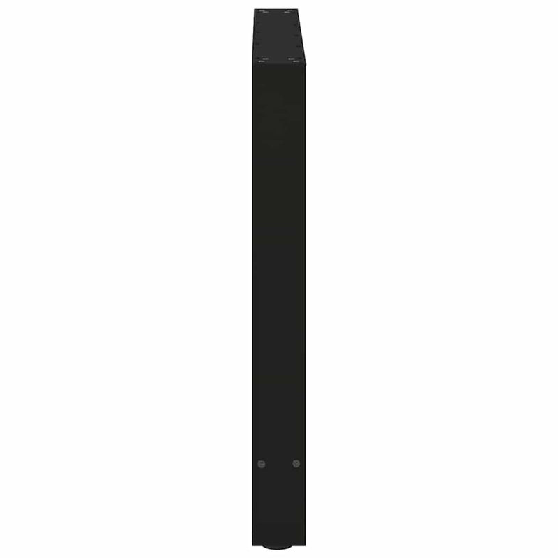 vidaXL 2 db fekete étkezőasztal láb 80 x (72-73) cm acél