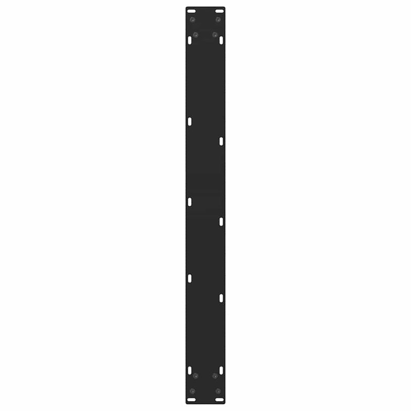 vidaXL 2 db fekete étkezőasztal láb 80 x (72-73) cm acél