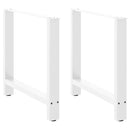 vidaXL 2 db fehér étkezőasztal láb 80 x (72-73) cm acél étkezőasztal láb