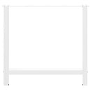 vidaXL 2 db fehér étkezőasztal láb 80 x (72-73) cm acél étkezőasztal láb
