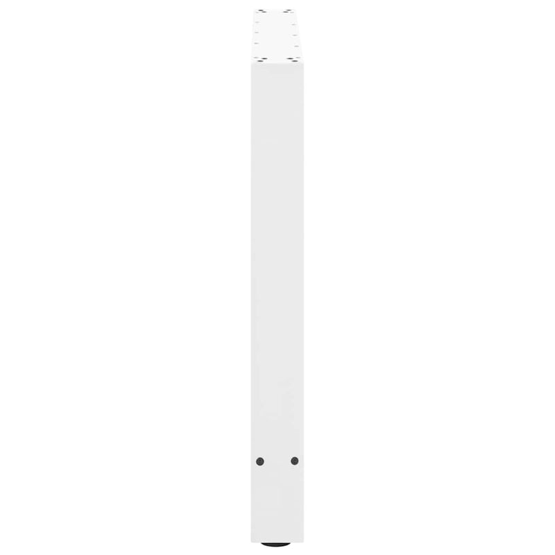 vidaXL 2 db fehér étkezőasztal láb 80 x (72-73) cm acél étkezőasztal láb