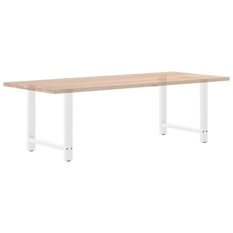 vidaXL 2 db fehér étkezőasztal láb 80 x (72-73) cm acél étkezőasztal láb