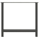 vidaXL 2 db antracitszürke acél étkezőasztalláb 80x(72-73) cm