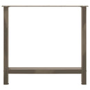 vidaXL 2 db natúr acél étkezőasztal láb 80x(72-73) cm acél