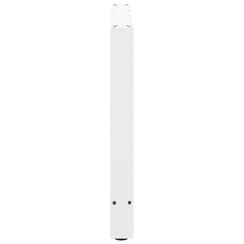 vidaXL 2 db fehér étkezőasztal láb 90 x (72-73) cm acél