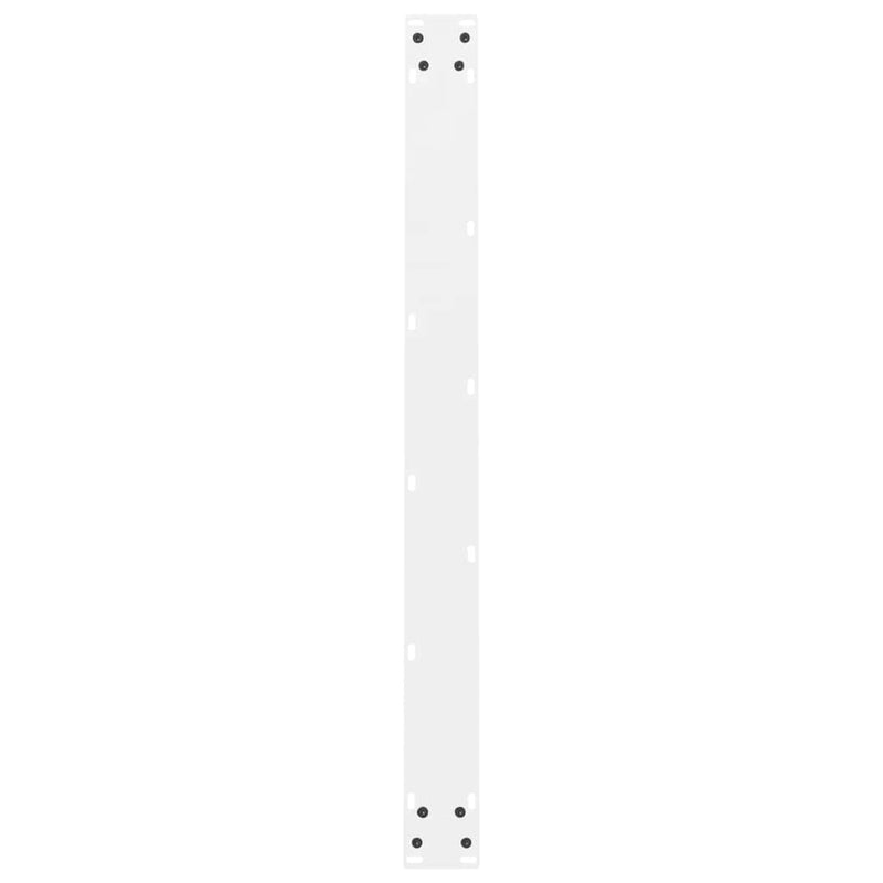 vidaXL 2 db fehér étkezőasztal láb 90 x (72-73) cm acél