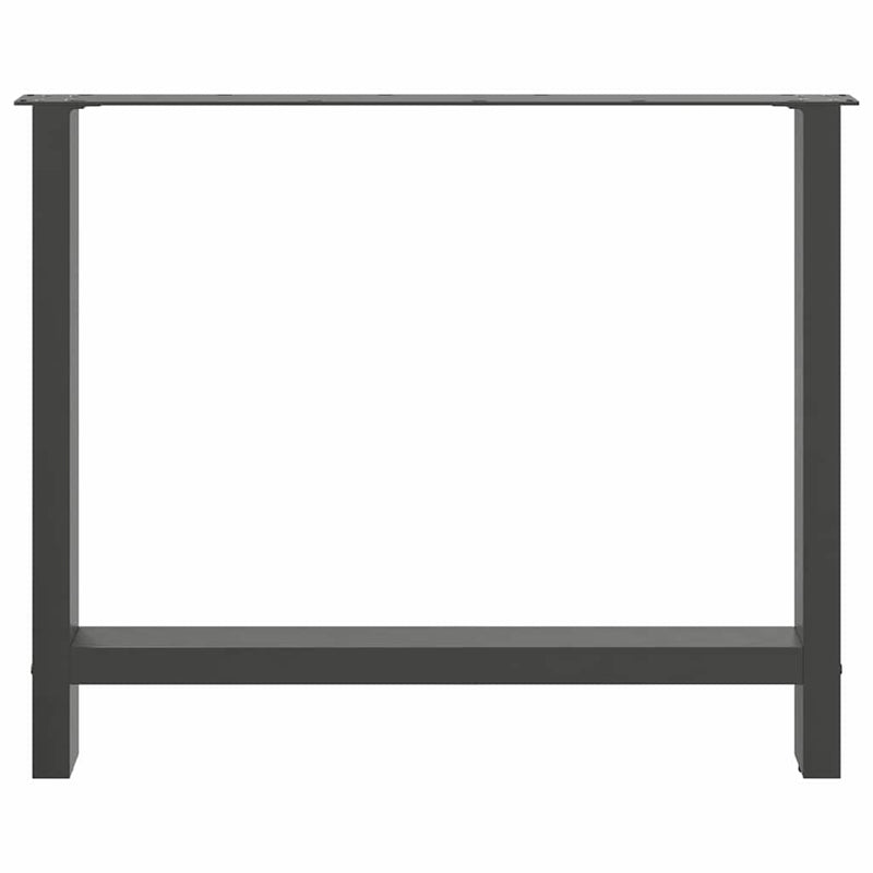 vidaXL 2 db antracitszürke acél étkezőasztalláb 90 x (72-73) cm