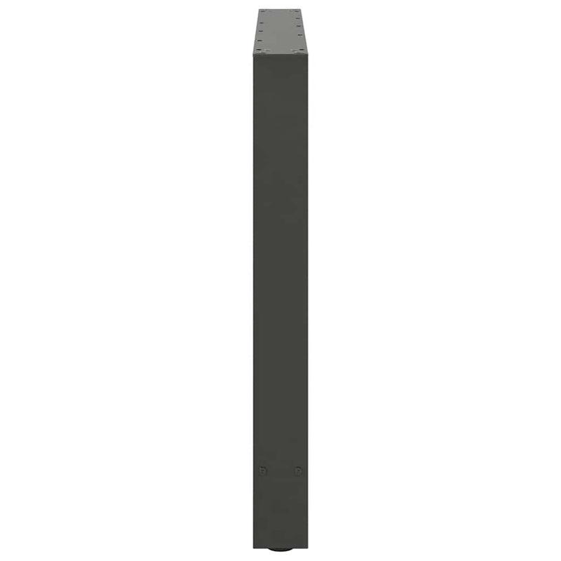 vidaXL 2 db antracitszürke acél étkezőasztalláb 90 x (72-73) cm