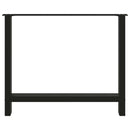 vidaXL 2 db fekete acél étkezőasztal láb 100 x (72-73) cm