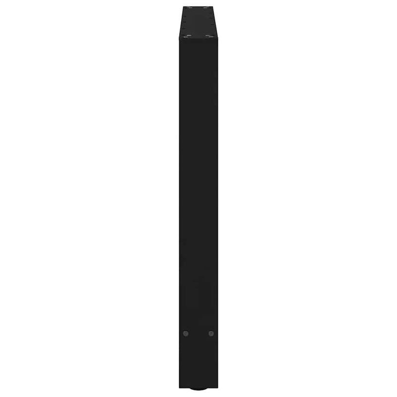 vidaXL 2 db fekete acél étkezőasztal láb 100 x (72-73) cm
