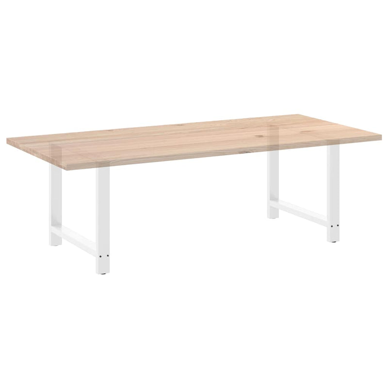 vidaXL 2 db fehér étkezőasztal láb 100 x (72-73) cm acél étkezőasztal láb